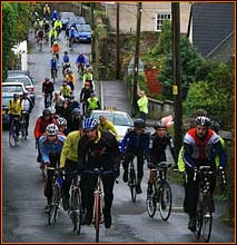 Riders climbing Hind Street, 2008 - Photo: Kevin Bunclark