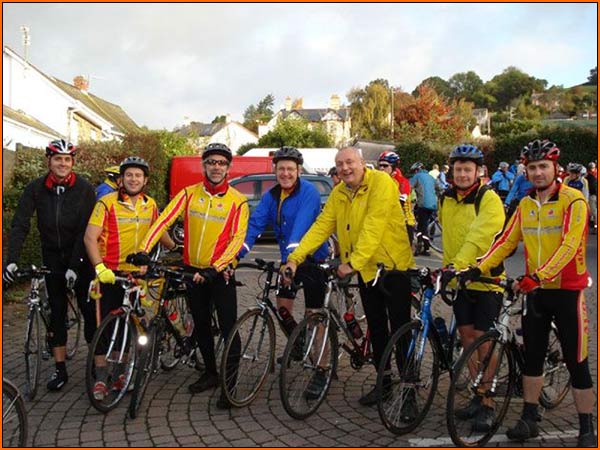 Seven Axe valley Pedallers at the start