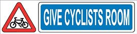 Give Cyclists Room sticker