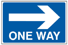 One Way Street sign