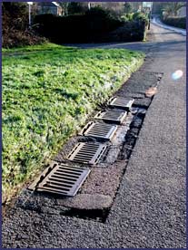 Exposed drains at Churston -Jan 2010