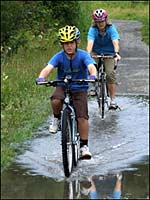 Getting wet on the Templer Way