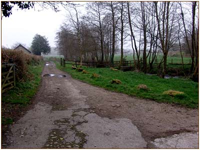 Track near North Bovey