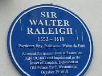blue plaque sir walter